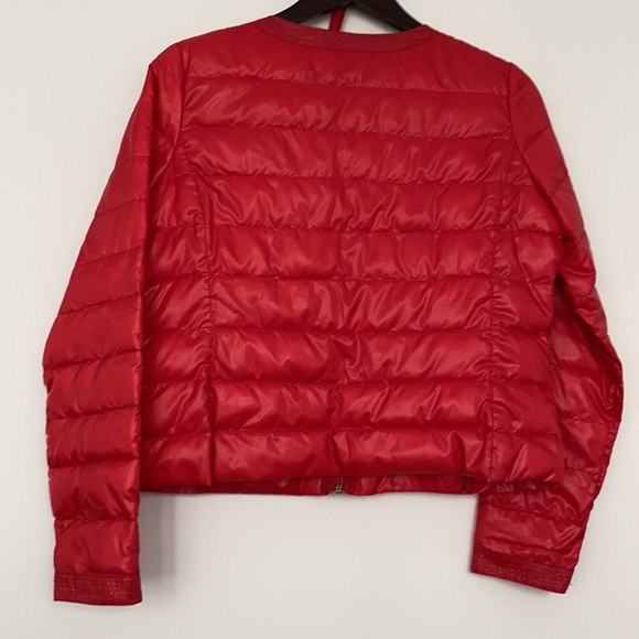 Luckylu Milano Pocketable Red Puffer Light Down Short Jacket - Picture 7 of 12